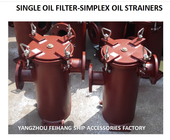 SINGLE OIL FILTER-SIMPLEX OIL STRAINERS BODY - CAST IRON FILTER CARTRIDGE - STAINLESS STEEL
