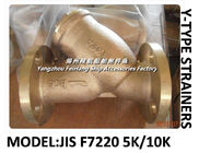 JIS F7220 5k/10k Cast iron Y-type Strainers